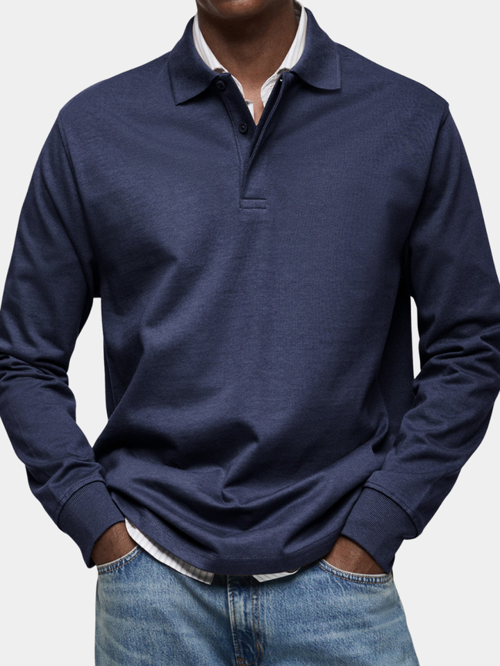 Alderton | Luxury Long-Sleeve Polo