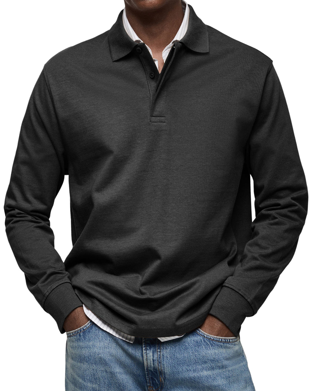 Alderton | Luxury Long-Sleeve Polo