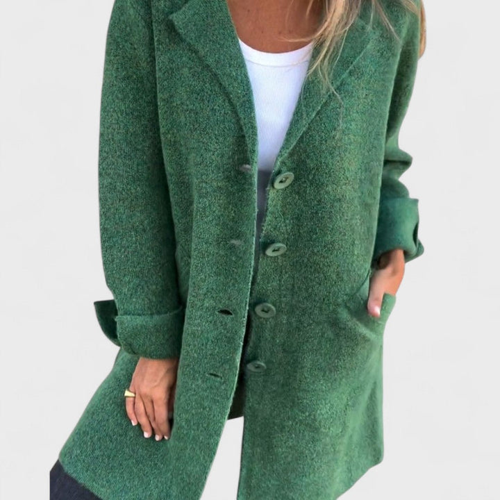 Marella London – Casual Long Coat with Lapel