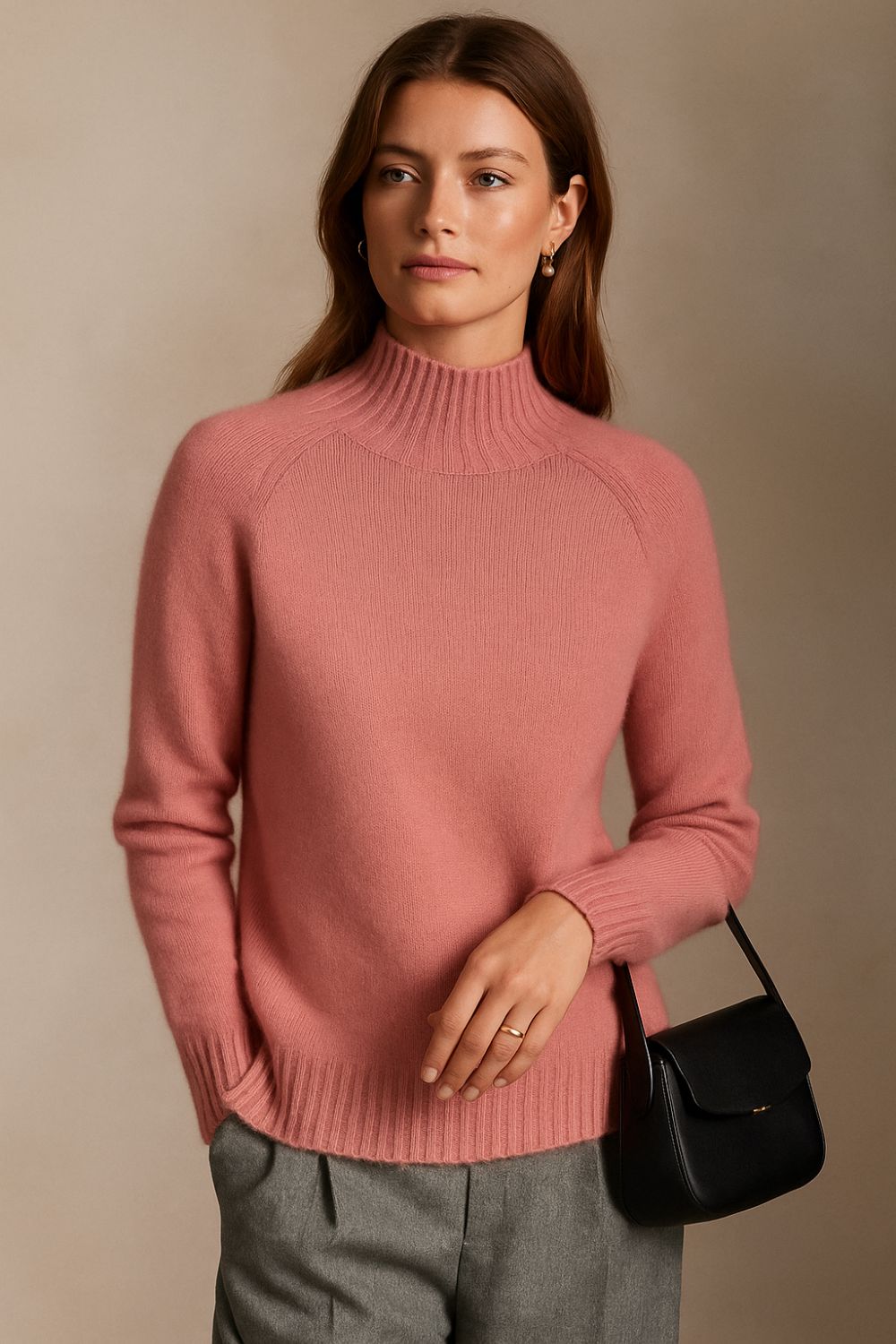Léonne Rowe - The Cashmere Dewlight Mock Neck