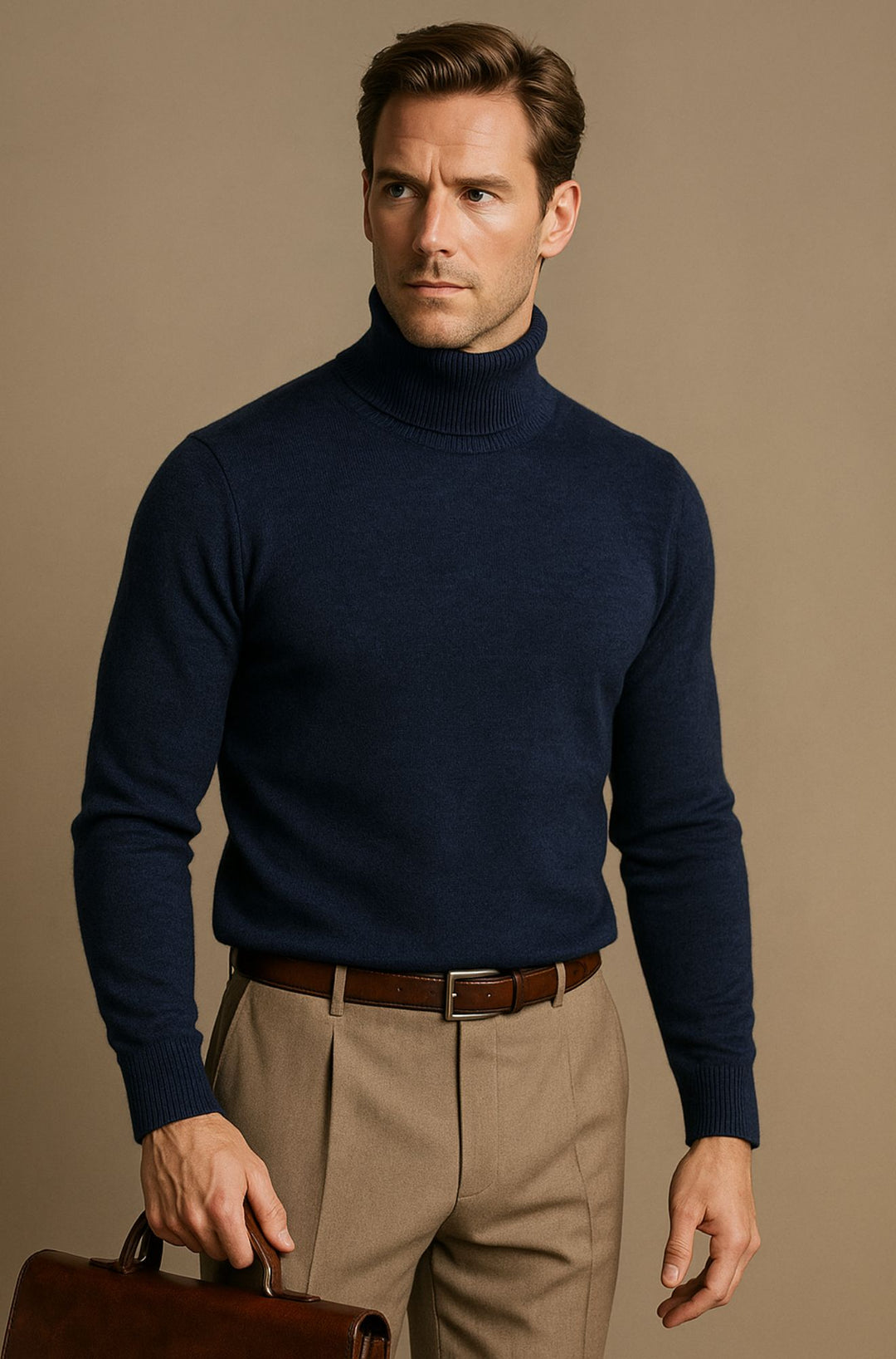 Aldrich London™ | Luxe Merino Turtleneck for Men