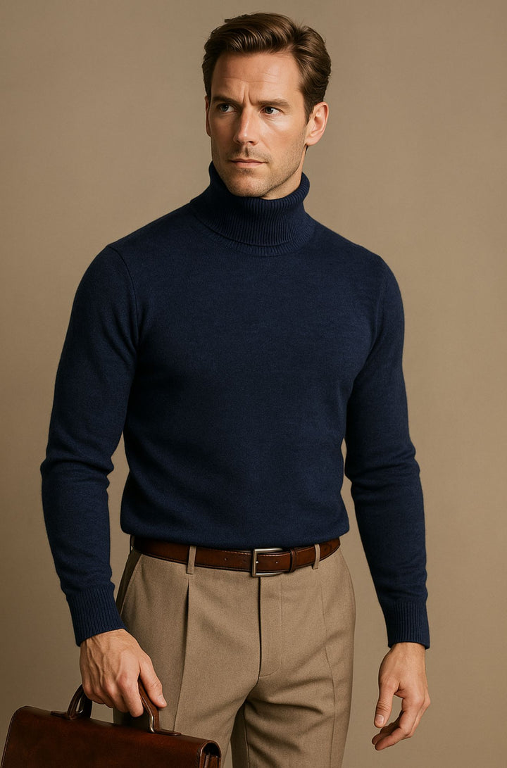 Aldrich London™ | Luxe Merino Turtleneck for Men