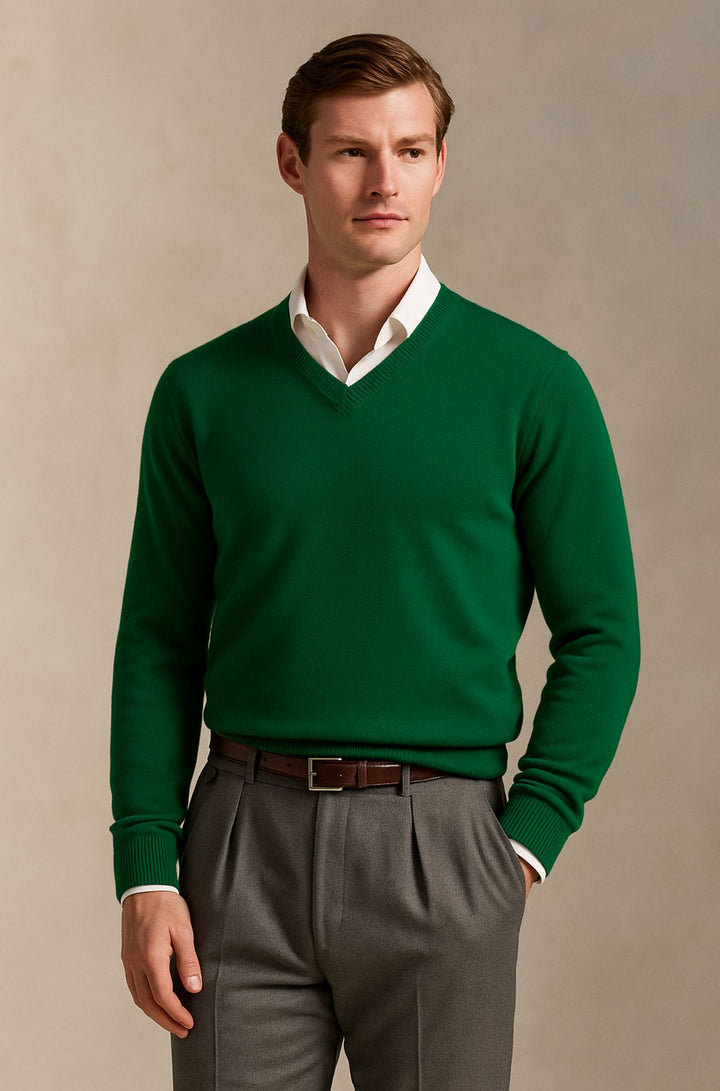 Bexford™ | Pure Cashmere V-Neck Jumper for Men