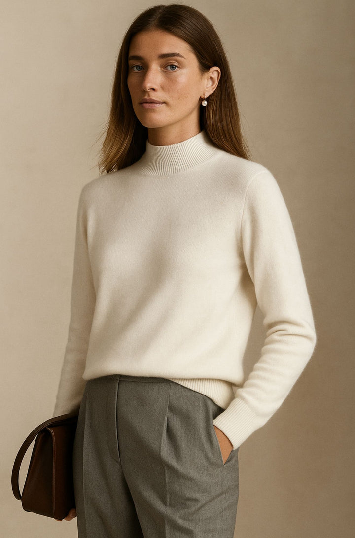 Esmere & Co - The Pure Cashmere Mist Mock Neck