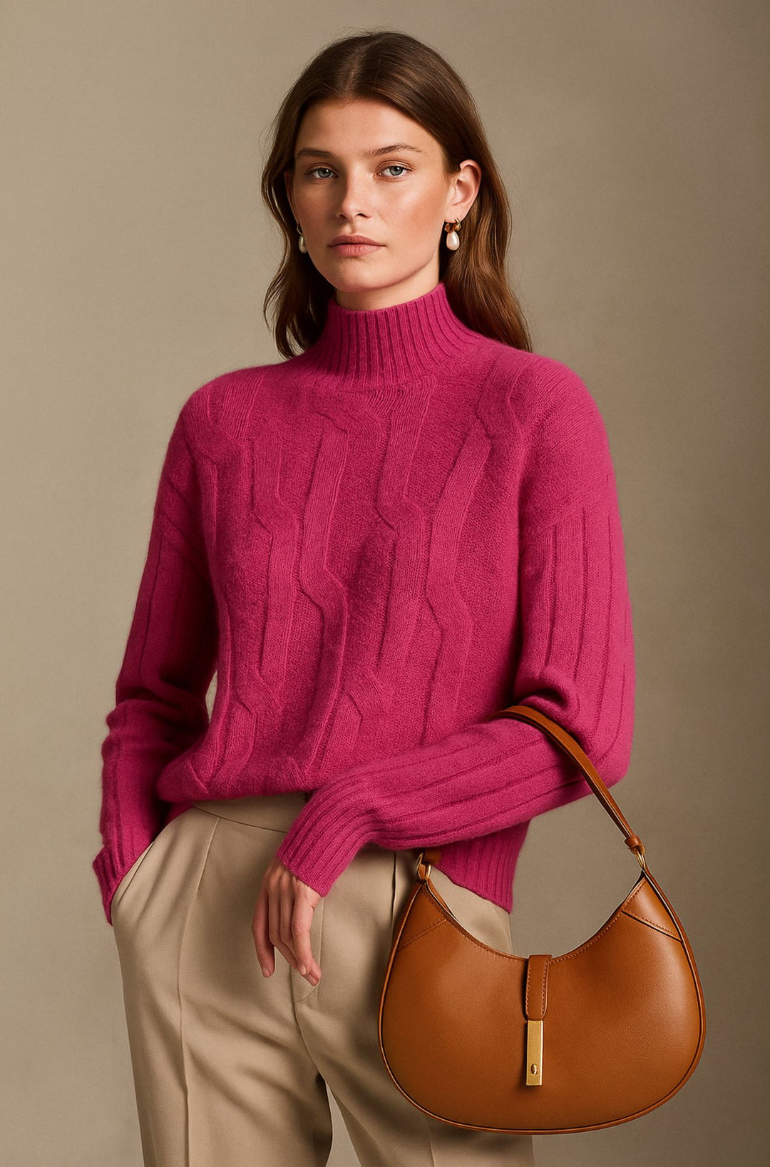 Rowen Hart - The Soft Weave Cashmere Mock