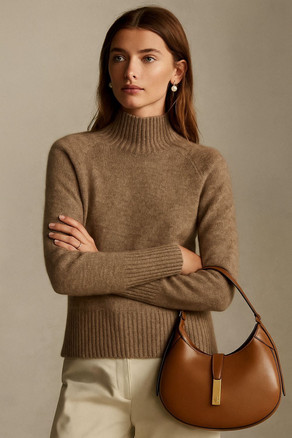 Léonne Rowe - The Cashmere Dewlight Mock Neck