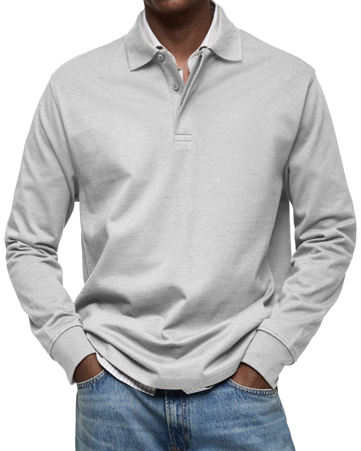 Alderton | Luxury Long-Sleeve Polo