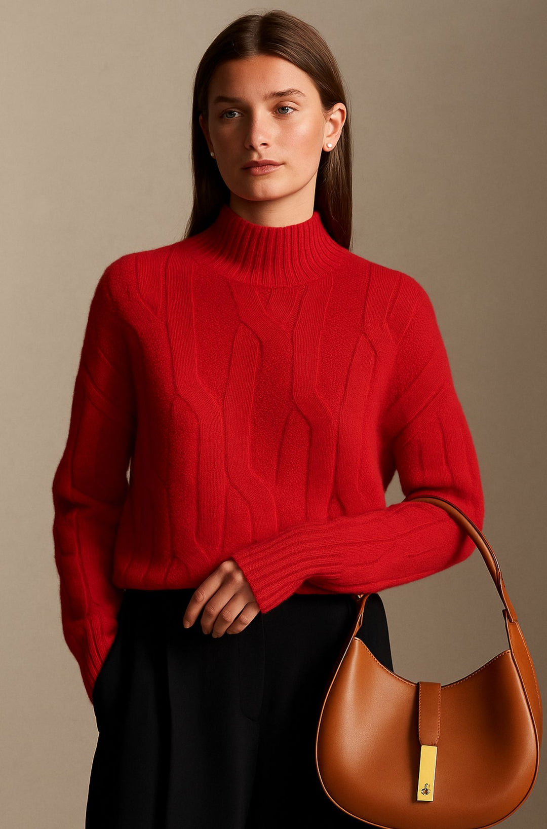 Rowen Hart - The Soft Weave Cashmere Mock