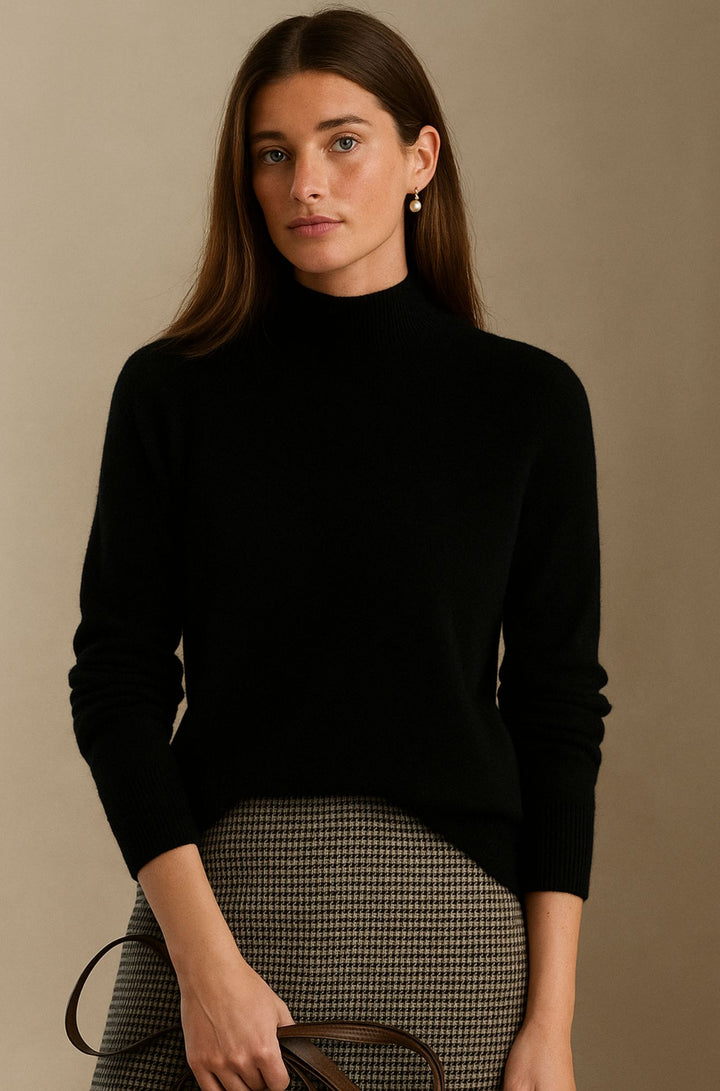 Esmere & Co - The Pure Cashmere Mist Mock Neck