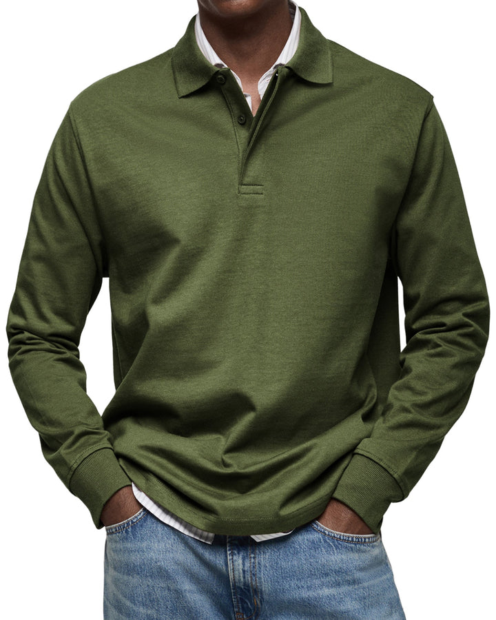 Alderton | Luxury Long-Sleeve Polo