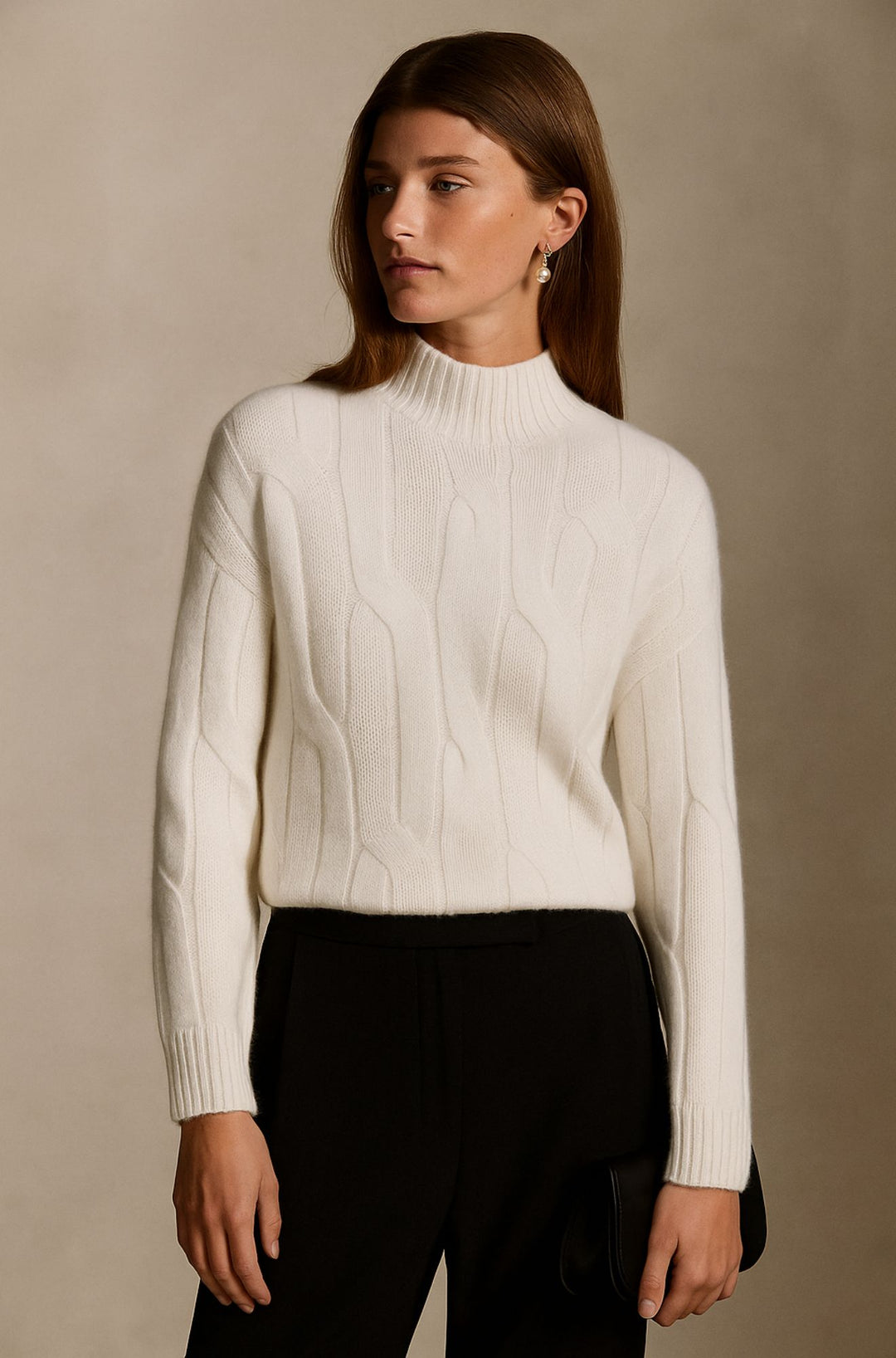 Rowen Hart - The Soft Weave Cashmere Mock