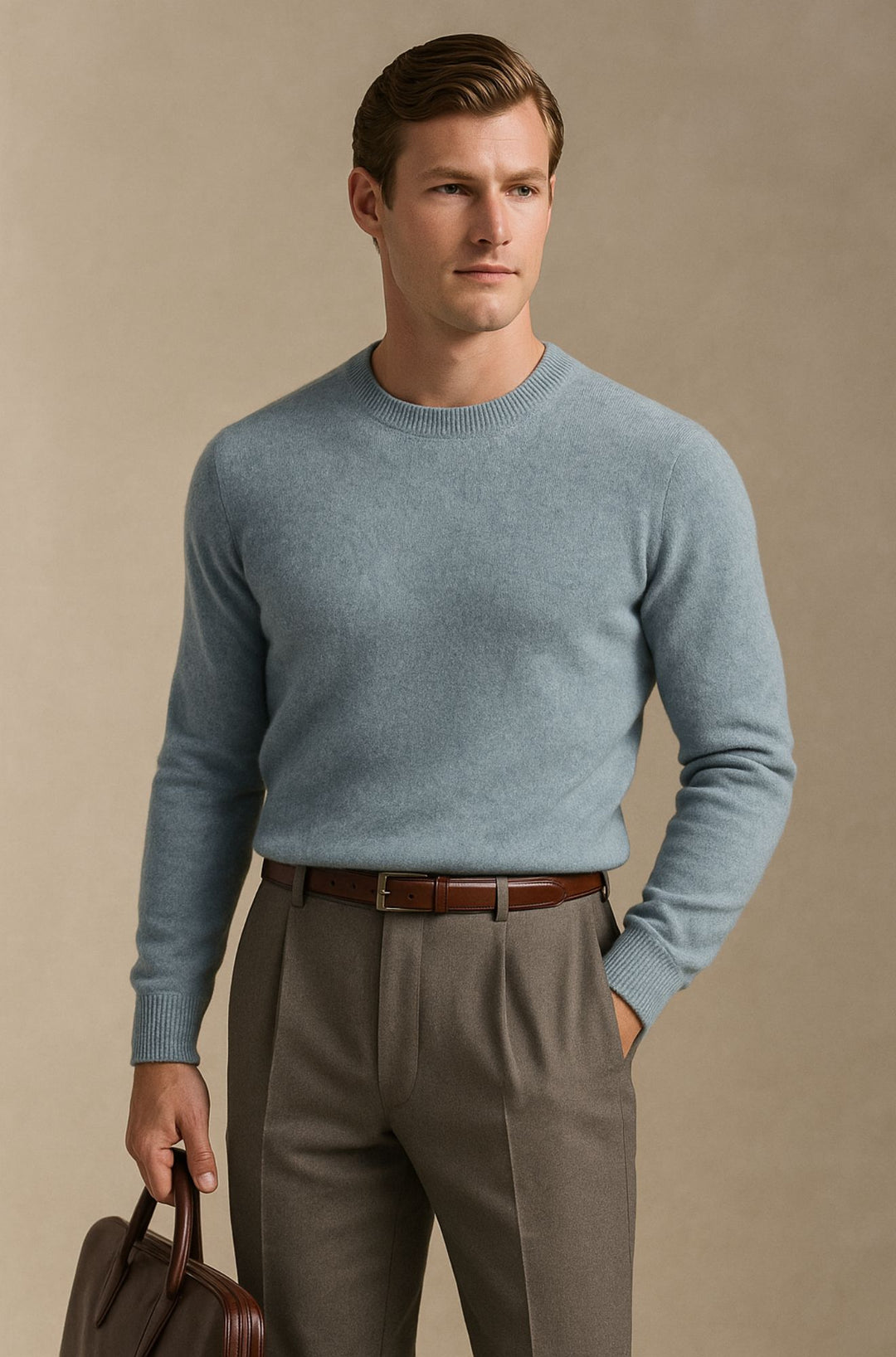 Blenford™ | Luxe Merino Crew Neck Jumper for Men