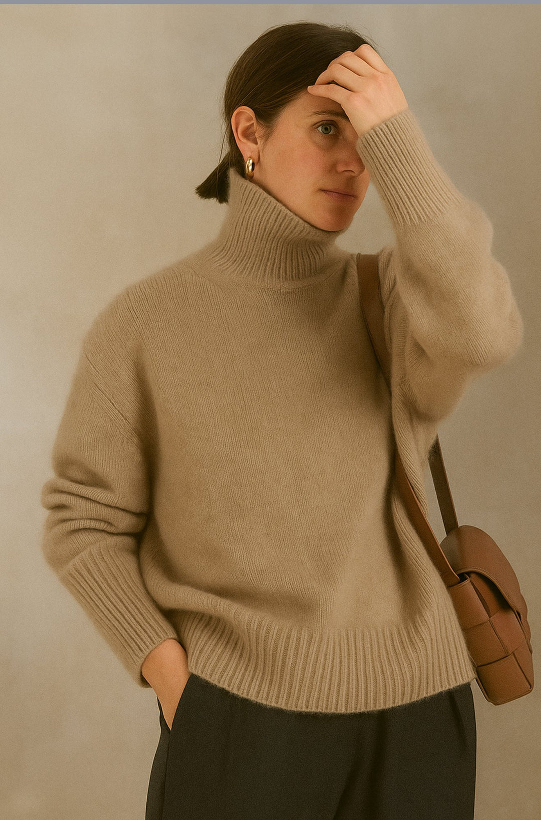 Annelise – High Neck Cashmere Jumper