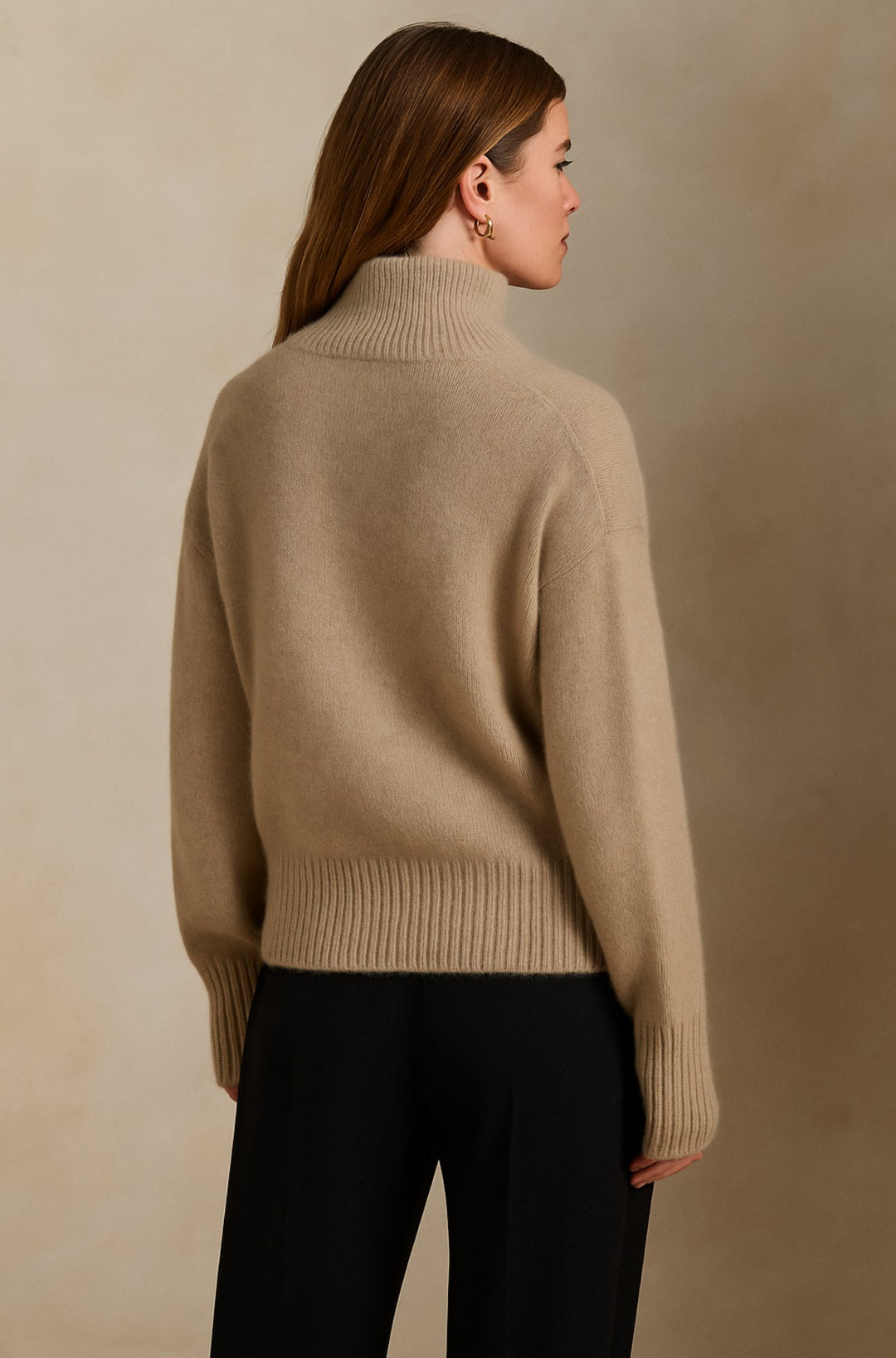 Annelise – High Neck Cashmere Jumper