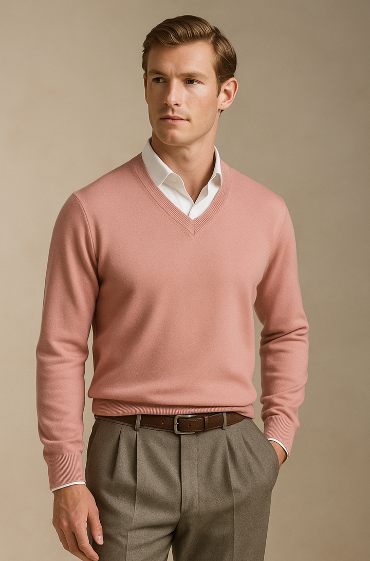 Bexford™ | Pure Cashmere V-Neck Jumper for Men