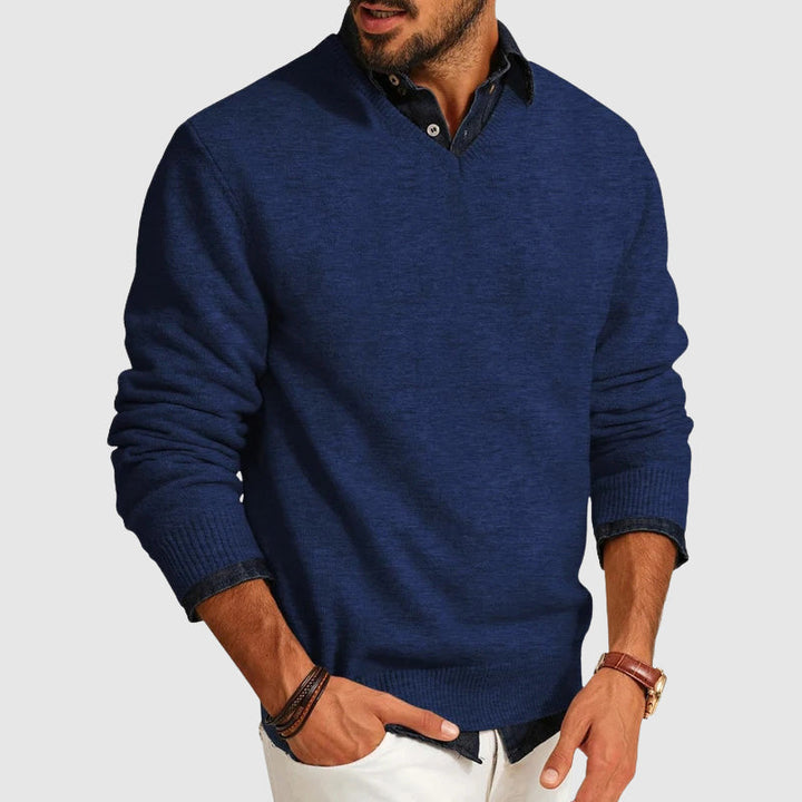 Wendell Lightweight Everyday V-Neck Men's Sweater