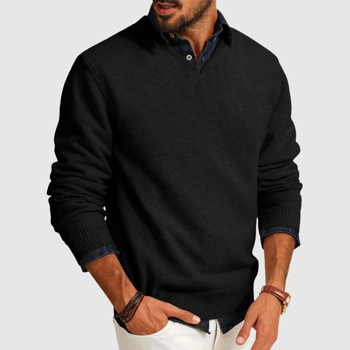 Wendell Lightweight Everyday V-Neck Men's Sweater
