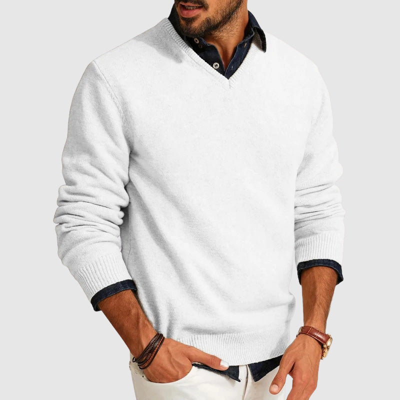 Wendell Lightweight Everyday V-Neck Men's Sweater