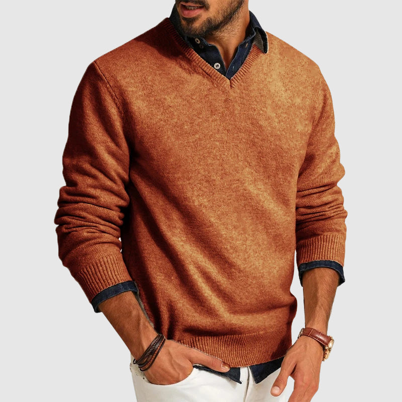 Wendell Lightweight Everyday V-Neck Men's Sweater