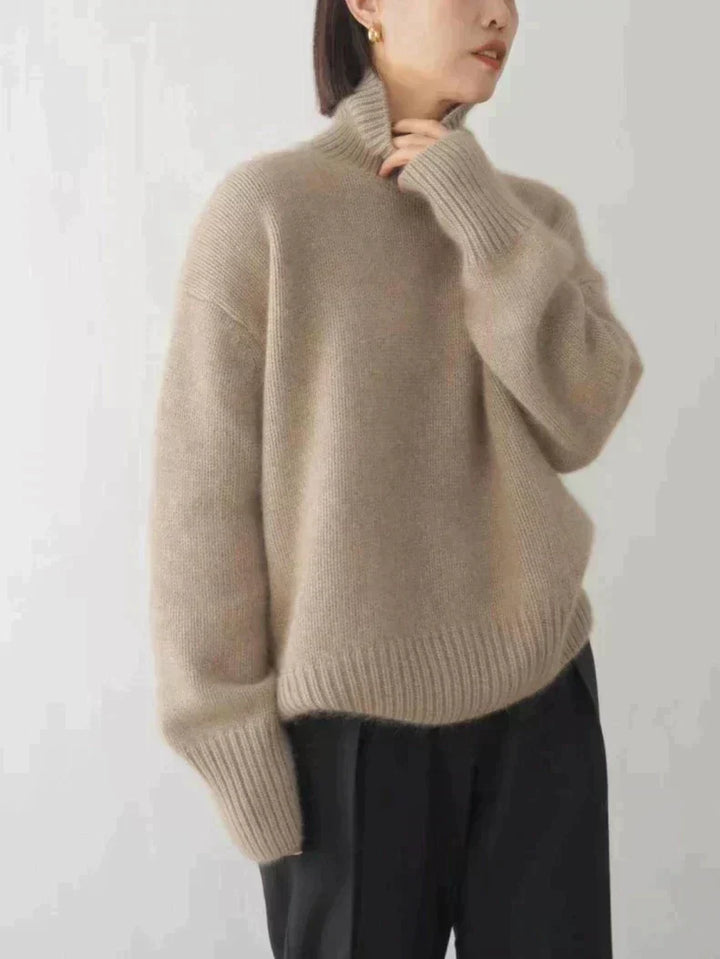 Annelise – High Neck Cashmere Jumper
