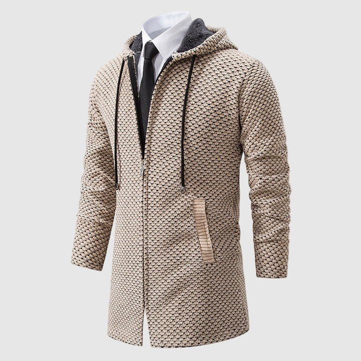 Durnham Vitali Textured Knit Hooded Coat