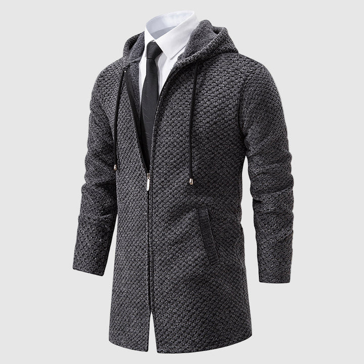 Durnham Vitali Textured Knit Hooded Coat