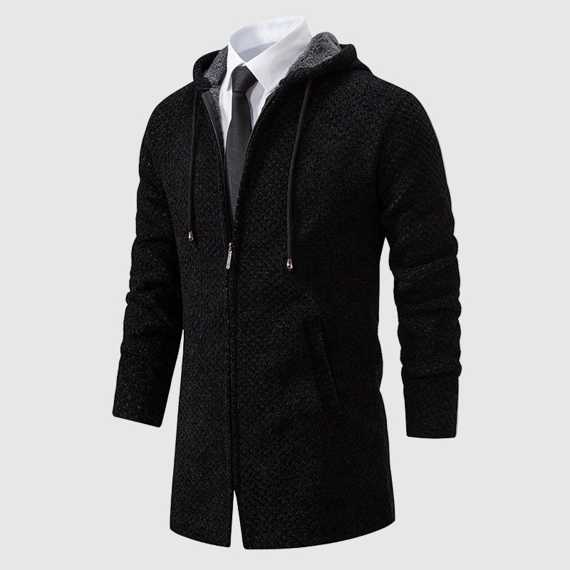 Durnham Vitali Textured Knit Hooded Coat