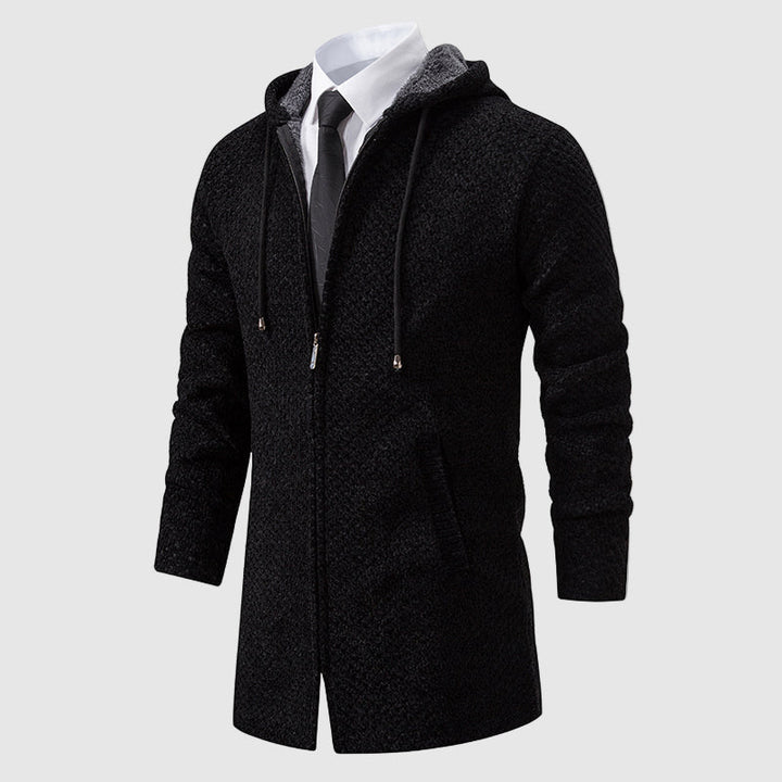 Durnham Vitali Textured Knit Hooded Coat