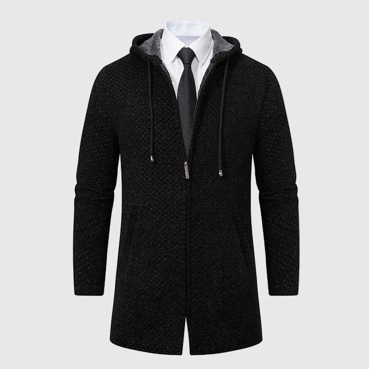 Durnham Vitali Textured Knit Hooded Coat