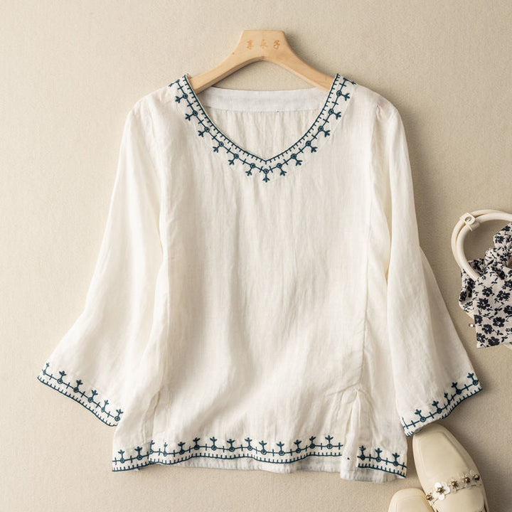 Marissa Linen Blouse