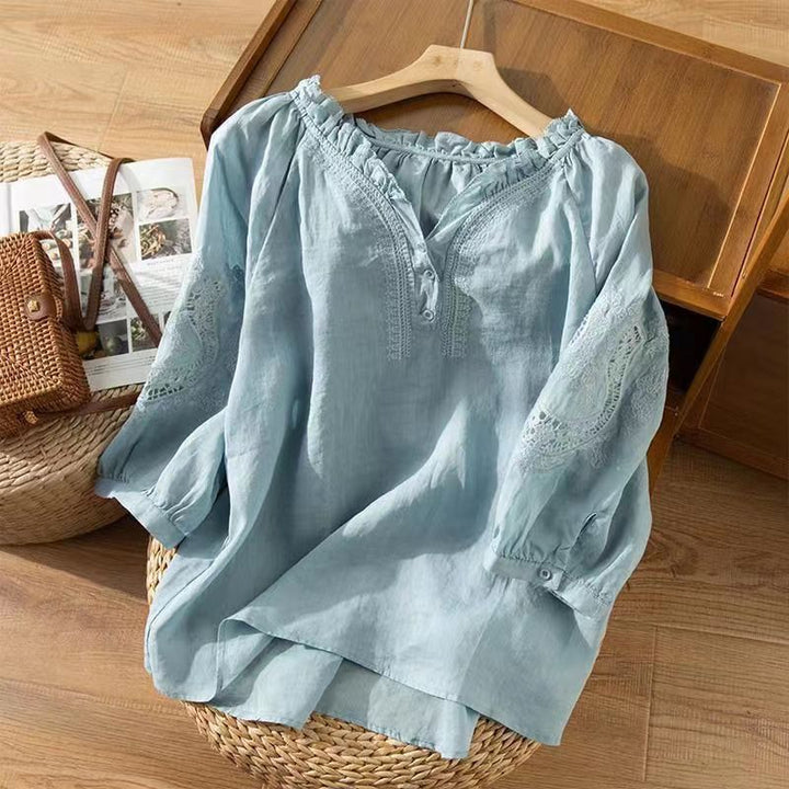 Talia Linen Blouse