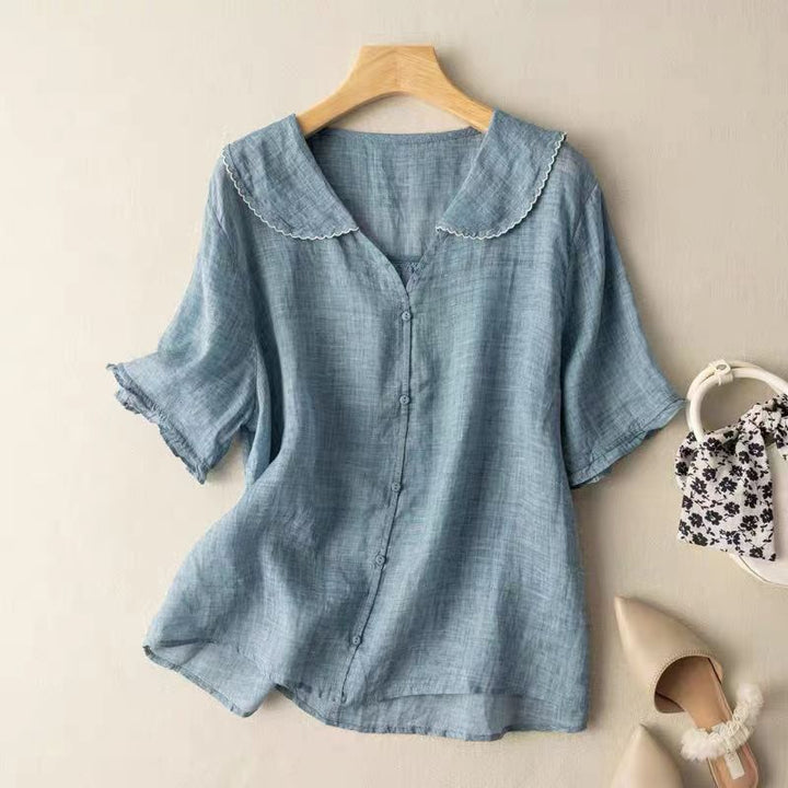 Adella Linen Blouse