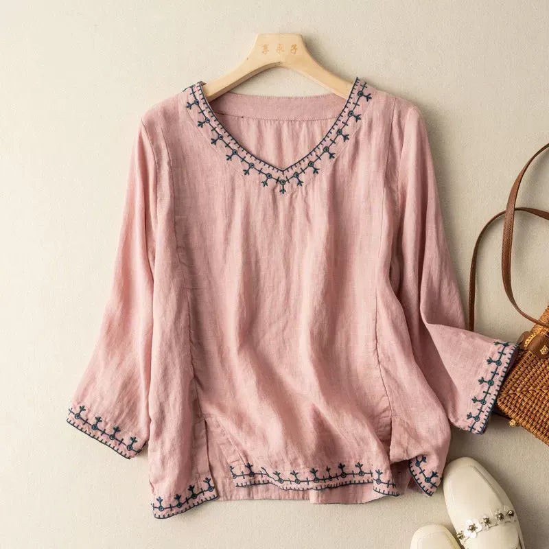 Marissa Linen Blouse