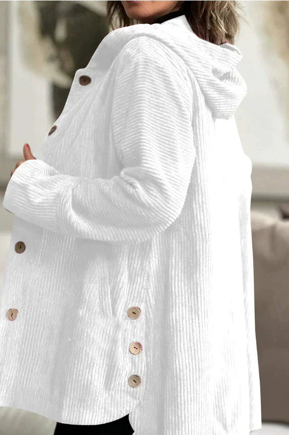 Cordelle - Cozy Corduroy Hooded Jacket