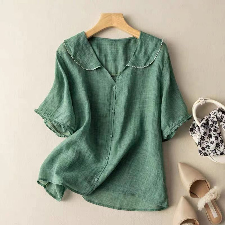 Adella Linen Blouse