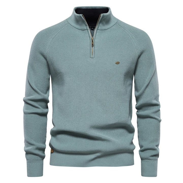 Harrington & Co.™ | Luxe Wool Half-Zip Jumper for Men