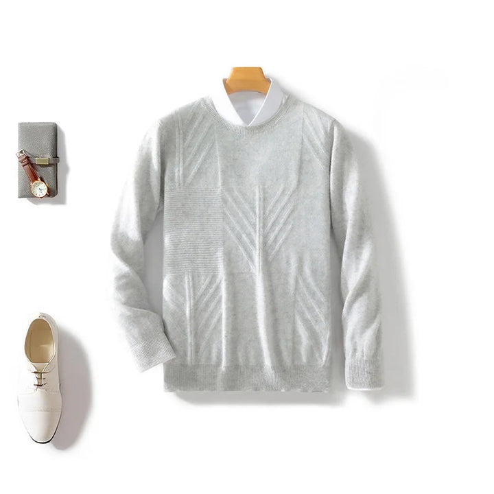 Bramwell Pure Merino Wool Patterned Sweater