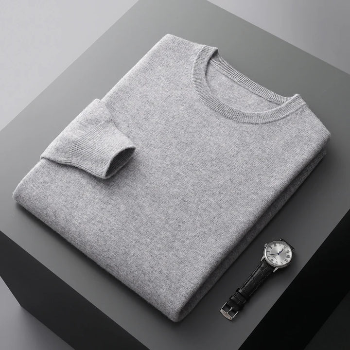 Kensley London™ | Luxe Merino Crew Neck Jumper for Men