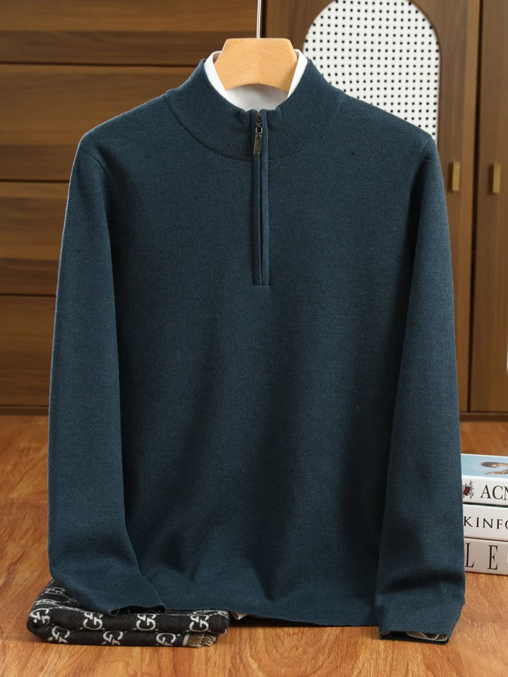 Hughes Half-Zip Merino Merino Wool Sweater