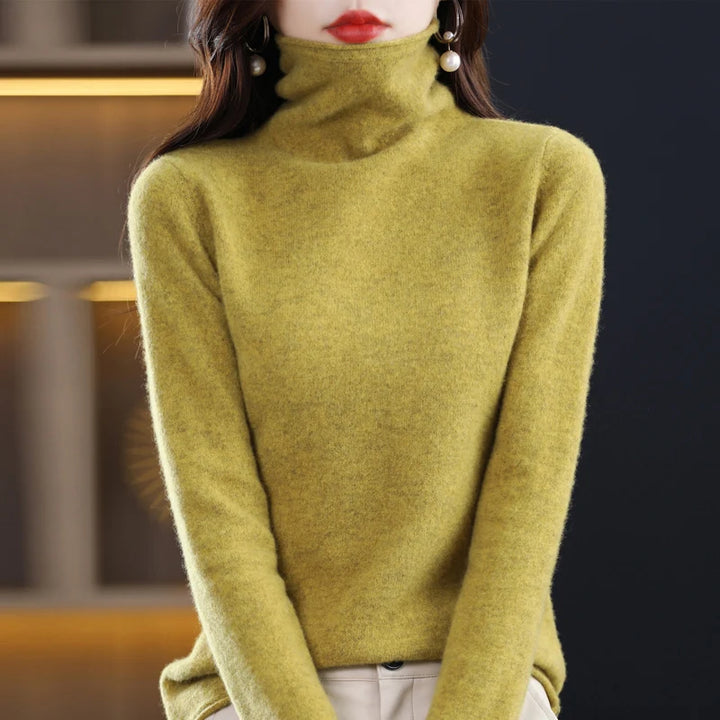 Evelyne London | Cashmere Roll Neck Sweater