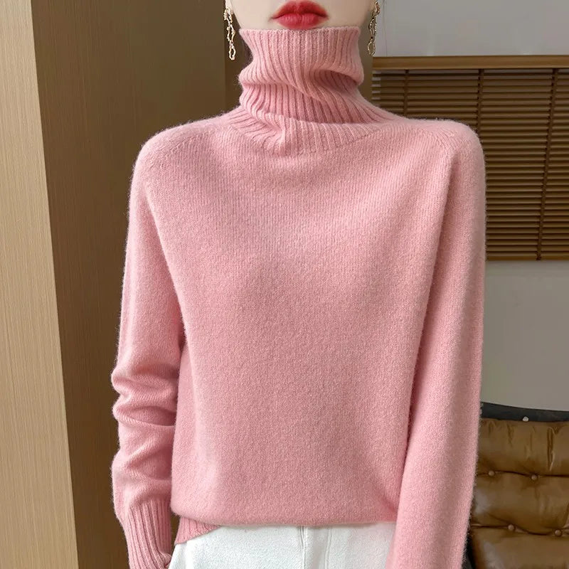 Roselyn London | Cashmere Ribbed Turtleneck