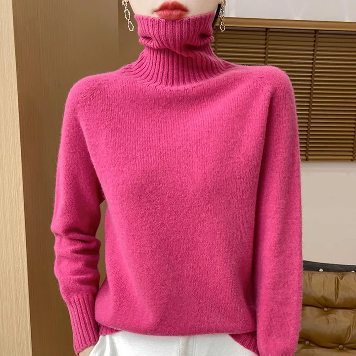 Roselyn London | Cashmere Ribbed Turtleneck