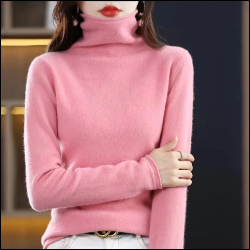 Evelyne London | Cashmere Roll Neck Sweater