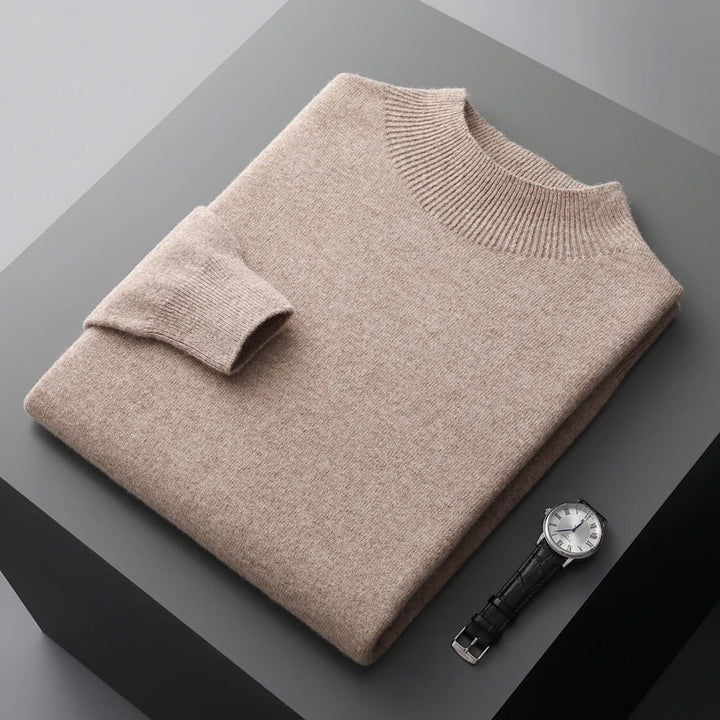 Rowallan™ | Pure Cashmere Mock Neck Jumper for Men