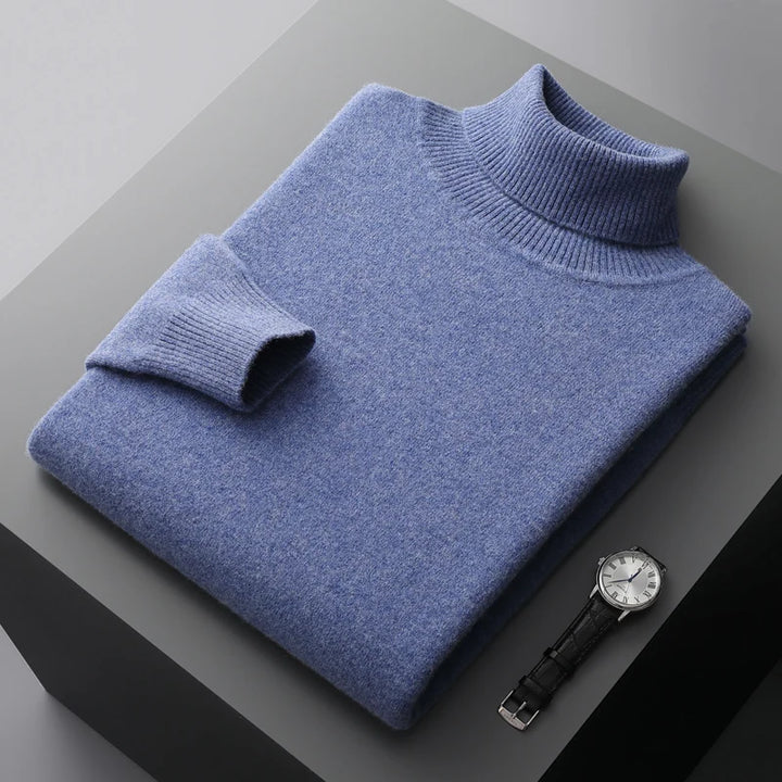 Halston & Hunt™ | Luxe Merino Turtleneck Jumper for Men