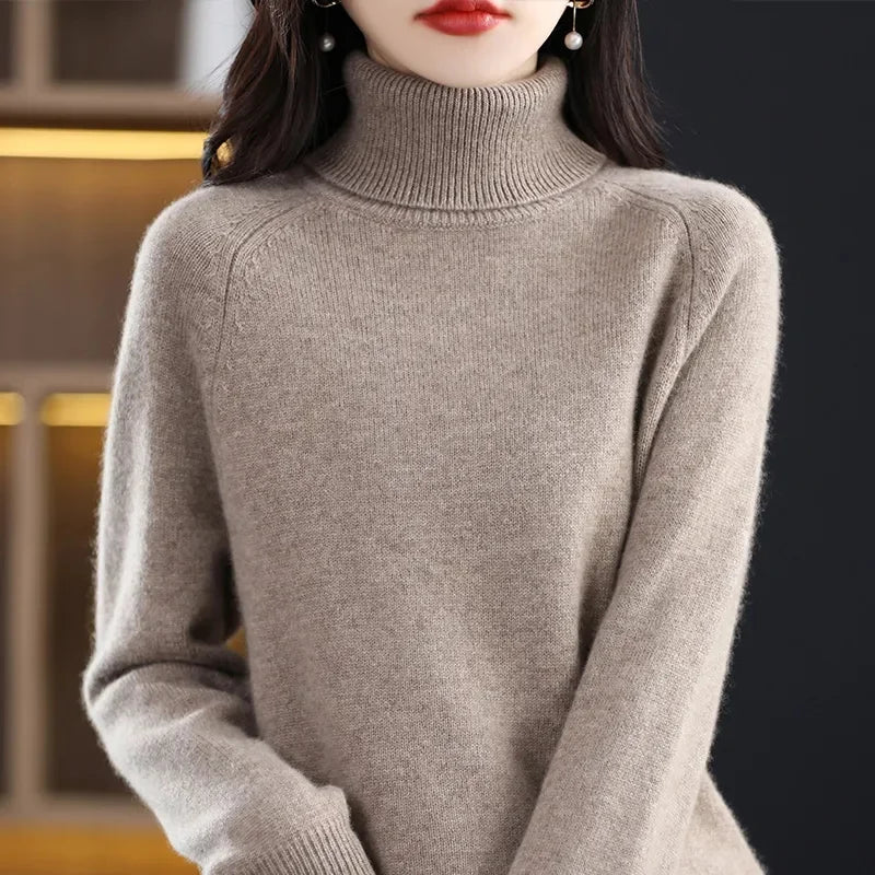Isla London | Elegant Cashmere Turtleneck Pullover