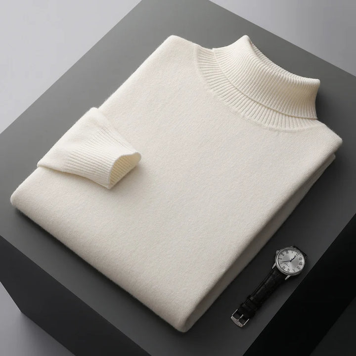 Halston & Hunt™ | Luxe Merino Turtleneck Jumper for Men
