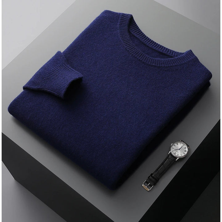Kensley London™ | Luxe Merino Crew Neck Jumper for Men