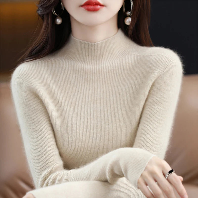 Amelie London | Classic Cashmere Rib Knit Jumper