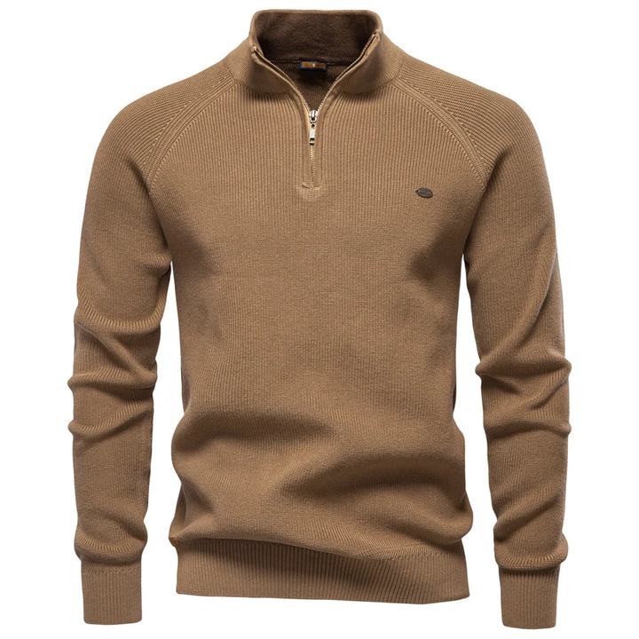 Harrington & Co.™ | Luxe Wool Half-Zip Jumper for Men